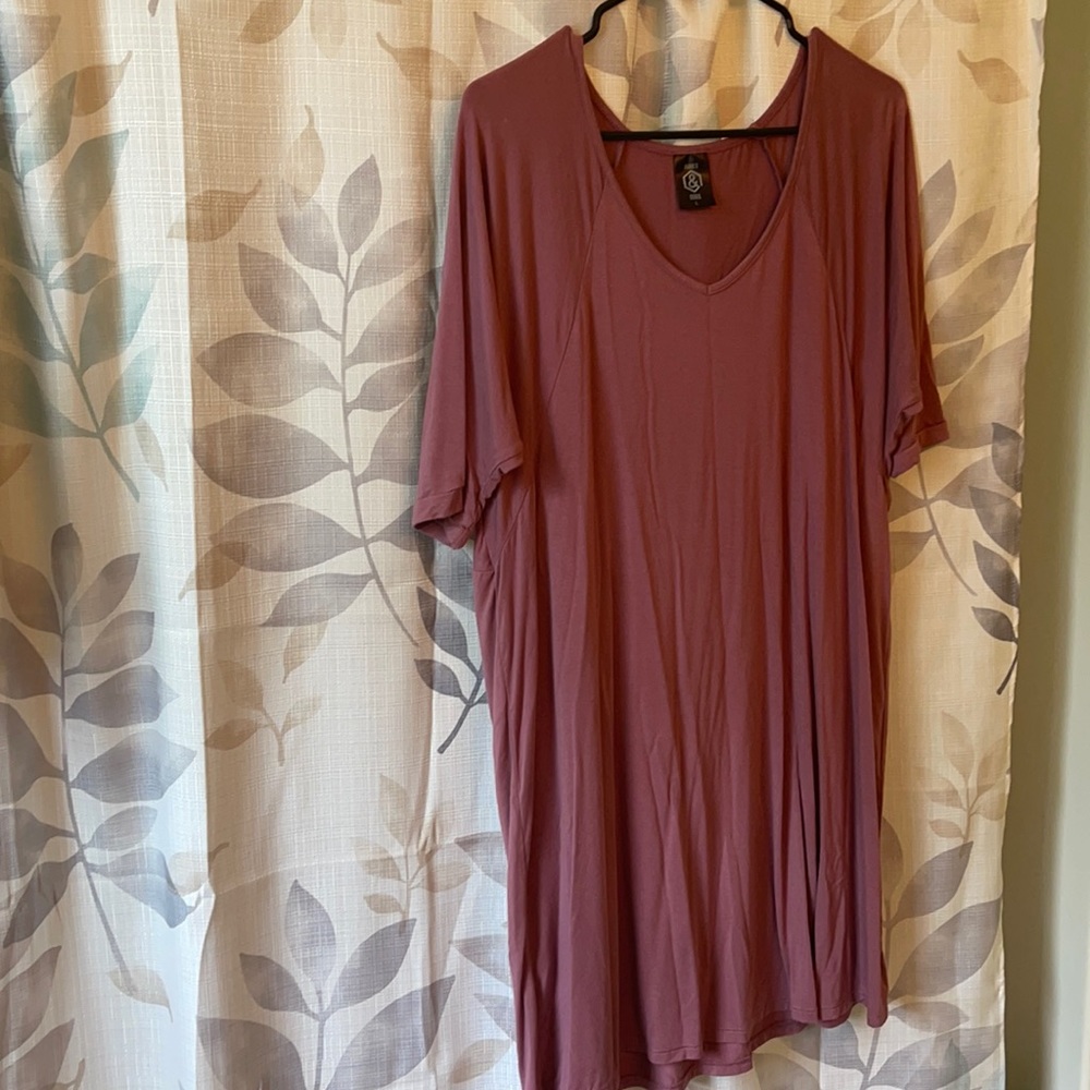 Mid Length Mauve Dress